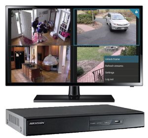 DVR-with-screen DVR with real time camera monitoring