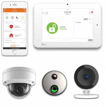 Video Cameras With Touch Screen Panels and Smart Security App