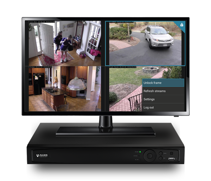 DVR with real time camera monitoring