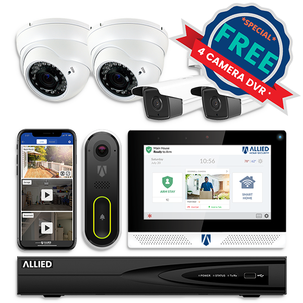 Free 4 Camera DVR Home Security System