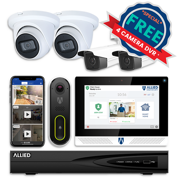 Free 4 Camera Home Security Promotion