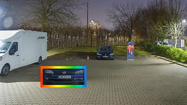 Night Vision Camera Color Example